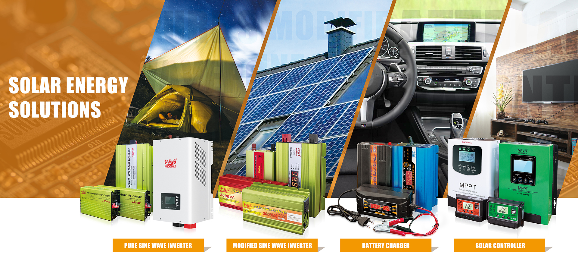 Solar Energy Solution-Solar Power Inverter/Battery Charger/Solar Controller