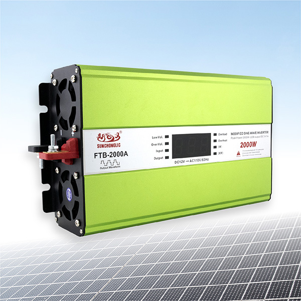 Sunchonglic 2000w 2000 watt 2kw inversor DC 12V to AC 110V 60Hz off grid solar power inverter