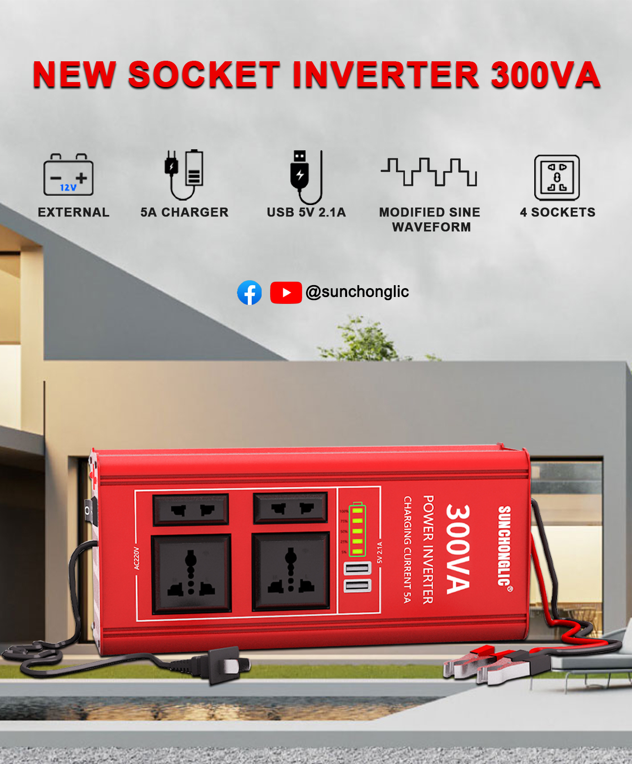 Socket Inverter 300W