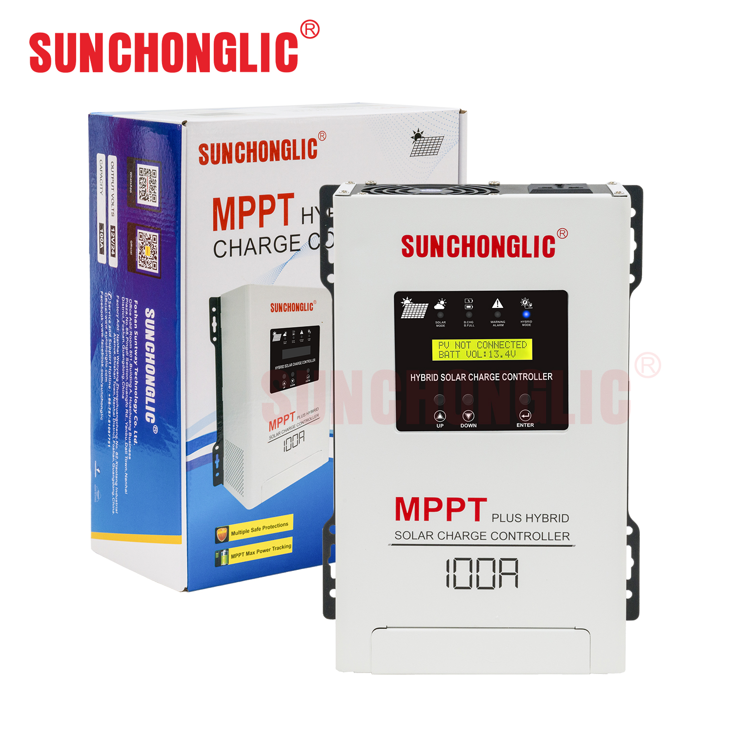 MPPT Solar Charge Controller - MPPT UPS-100A(12V-24V)